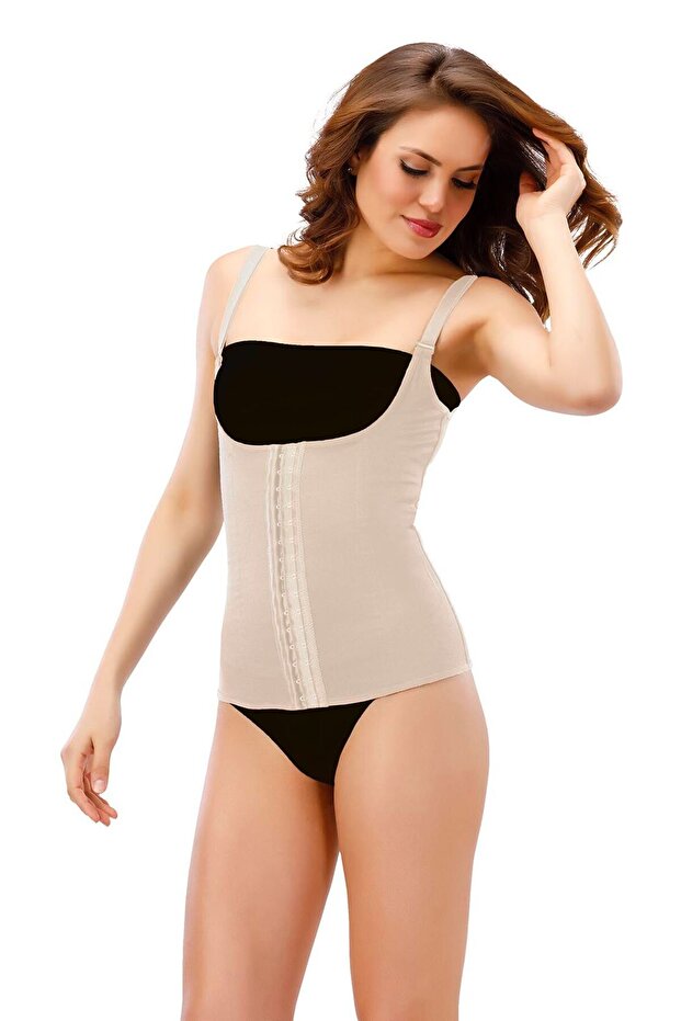 Latex 7-Piece Steel Underwire Underbust Gathering Vest Corset with Agraflas