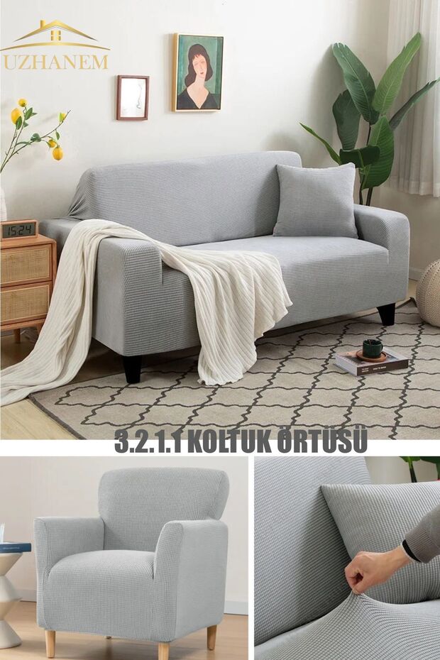 Lycra Seat Cover Set 3 2 1 1 Seat Cover Set Home Textile Product
