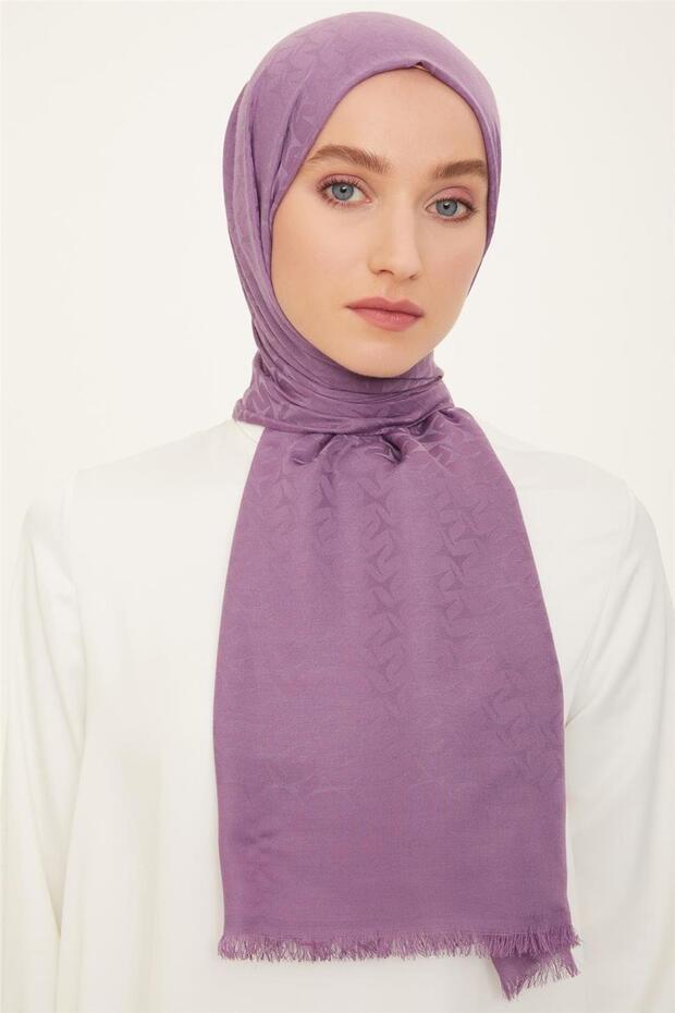 Armi̇ne Trend Açelya Shawl 4 116 Mürdüm