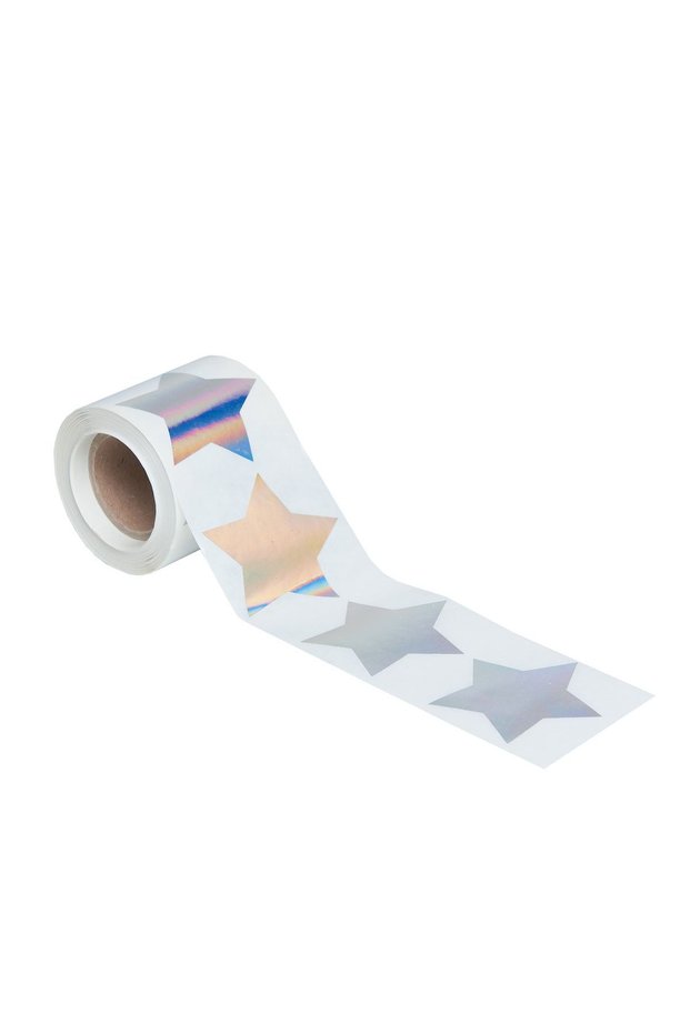 - Star Shaped Hologram Adhesive Label - 250 Pieces