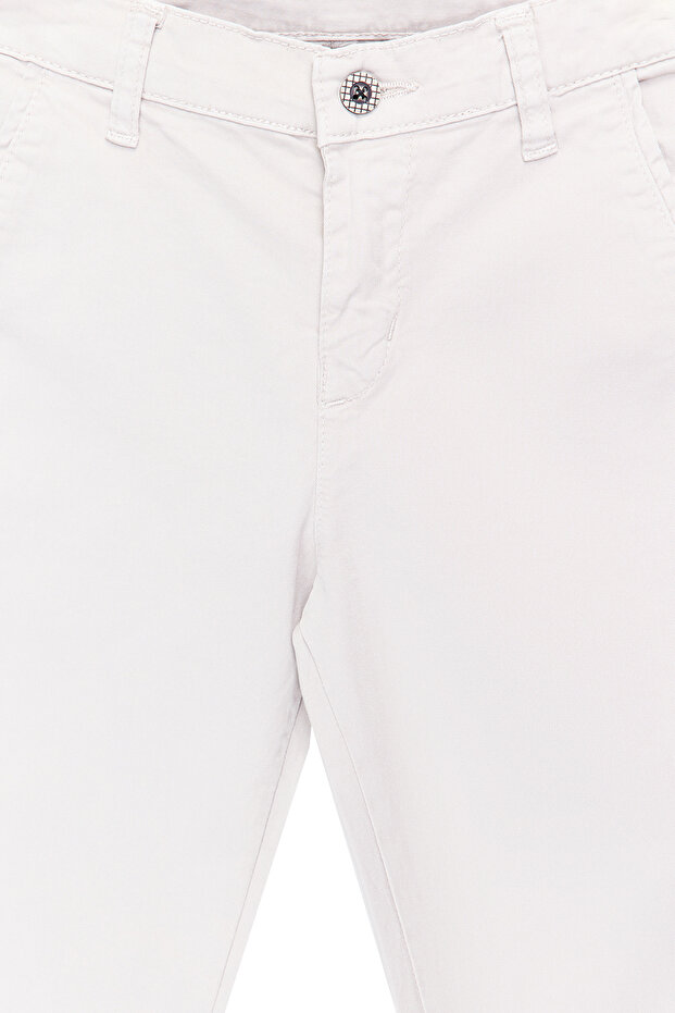 Taş Erkek Çocuk Regular Pamuklu Esnek Ayarlanabilir Lastikli Chino Dokuma Pantolon TKDSS24PL00006 - 5