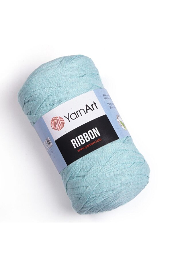 Rıbbon - خيط حياكة يدوي إكسسوار أخضر مائي-775