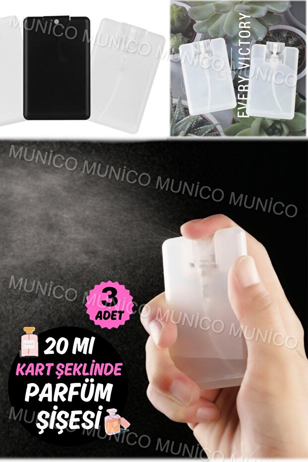 3 Adet 20 ML Mini Taşınabilir Alt Dolum Pompası Parfüm Doldurulabilir Sprey Şişesi Boş Kozmetik - 6
