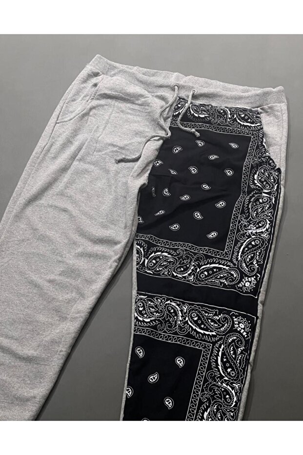 Premium Patchwork Unisex Eşofman Altı - 2