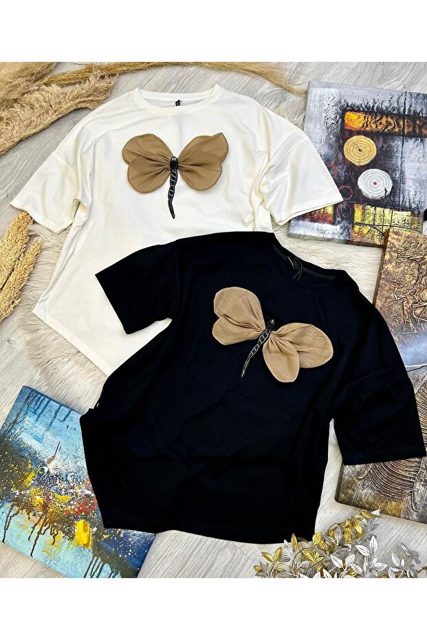Yusufcuk Appliqued New Season Full-Fit 2-Piece T-Shirt