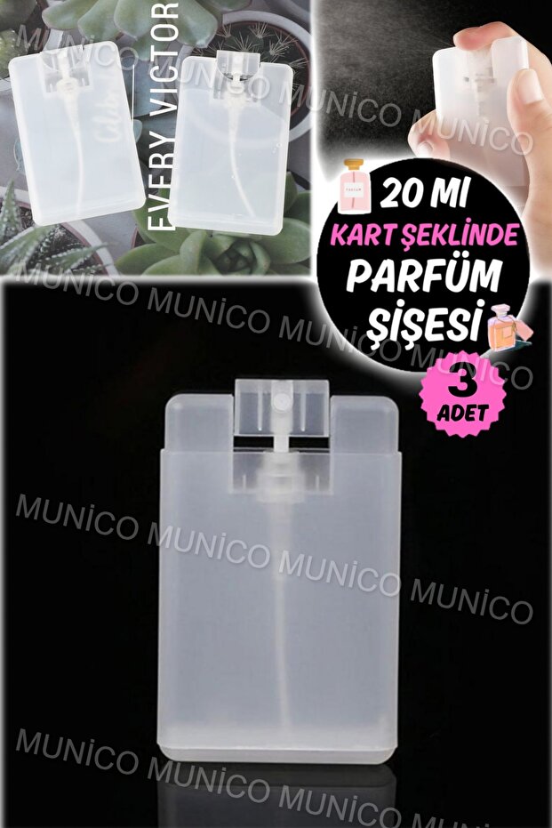 3 Adet 20 ML Mini Taşınabilir Alt Dolum Pompası Parfüm Doldurulabilir Sprey Şişesi Boş Kozmetik - 1