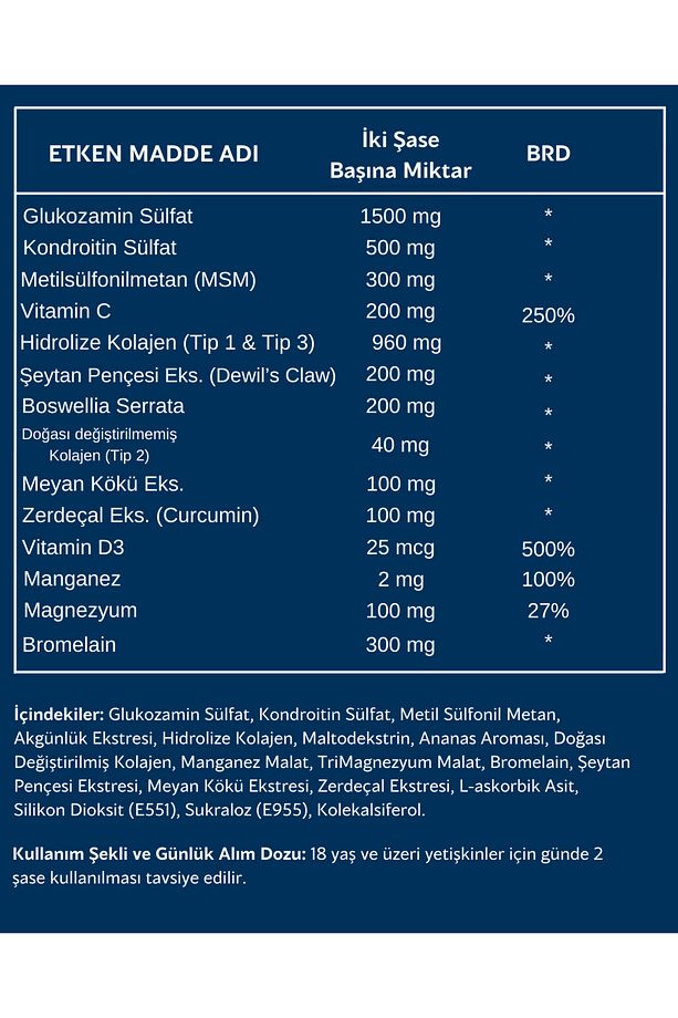 New Box - Collagen (TİP 1 - TİP 2 - TİP 3), Bromelain, Içeren Multi Kolajen - 4