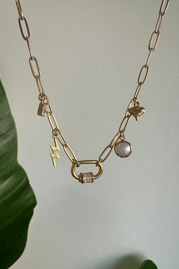 Çok Charmlı Kolye - 3