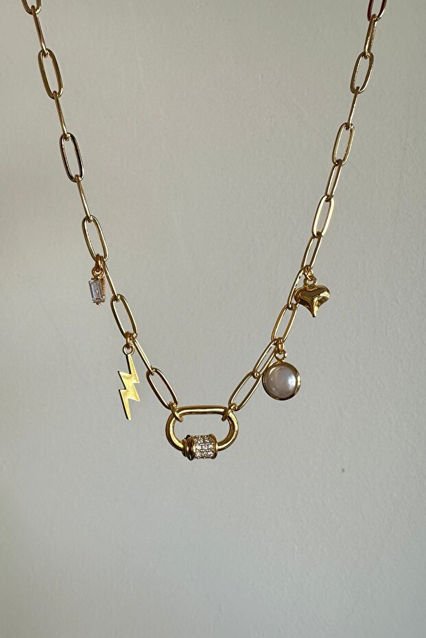 Çok Charmlı Kolye - 4