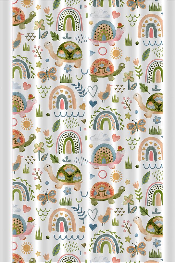 Çocuk Ve Bebek Odası Fon Perde Tek Kanat (Child Room Curtain) - 2