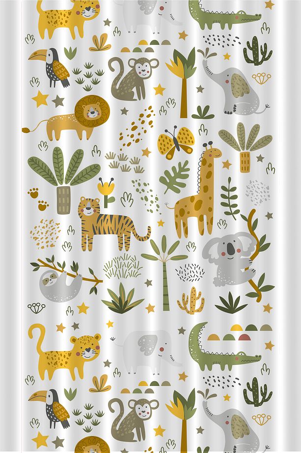 Çocuk Ve Bebek Odası Fon Perde Tek Kanat (Child Room Curtain) - 2