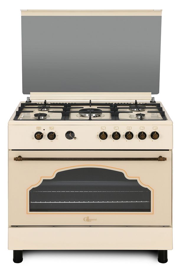 9050RKP DESIRE 90 CM KUZİNE RUSTİK KREM FIRIN PİLİÇ Ç. - 1