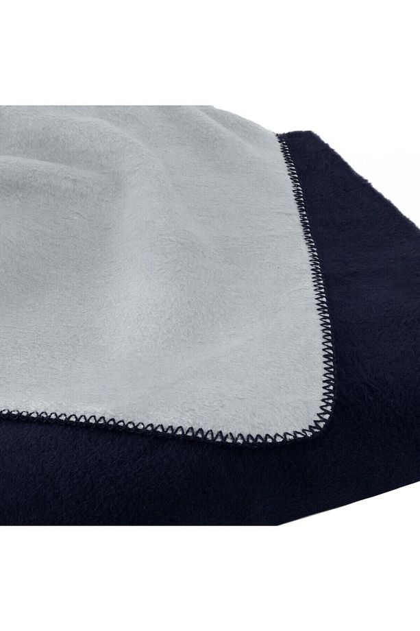 Comfy Welsoft Polar Çift Taraflı Tek Kişilik Yatak Örtüsü Battaniye 150x200 - Lacivert Gri - 5