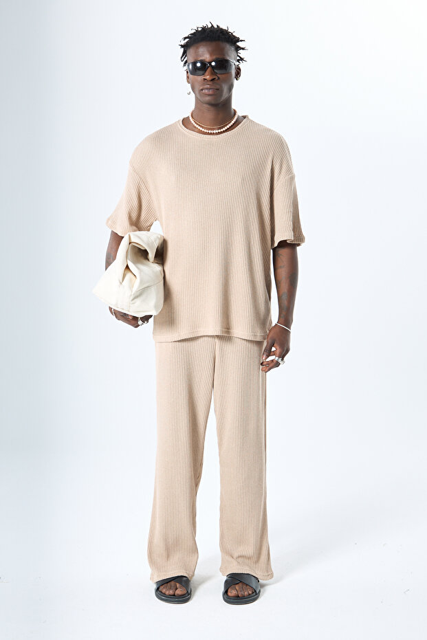 BASIC OVERSIZE TRİKO TAKIM VİZON - 2