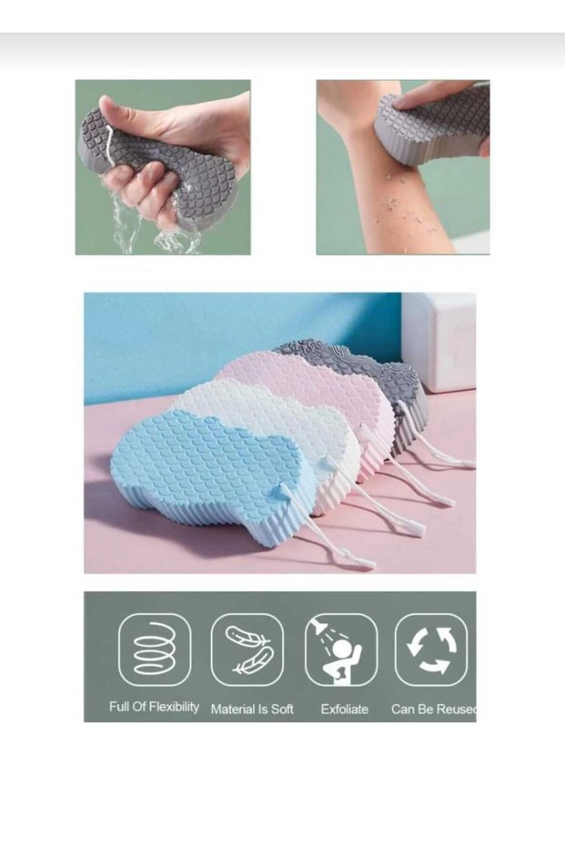 Fiber and Sponge Scrub and Peeling Effect Bath Sponge