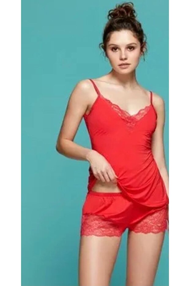 REFLECTİONS KIRMIZI DANTEL TAKIM - 1