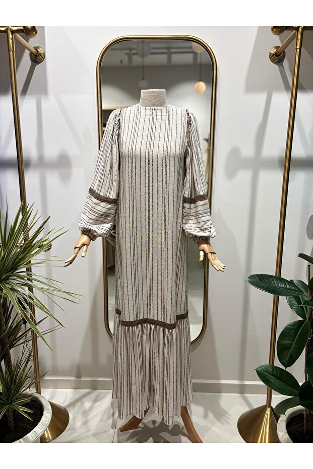 ÇİZGİLİ ELBİSE - 1