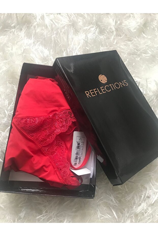 REFLECTİONS KIRMIZI DANTEL TAKIM - 2