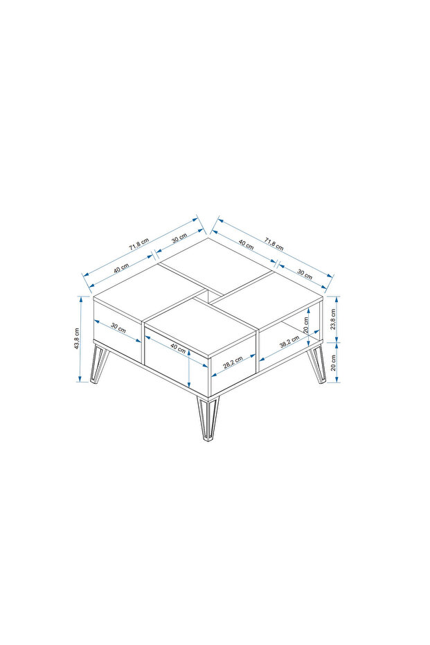 NİRVANA ORTA SEHPA FREZYA - 4