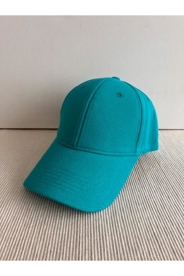 Unisex Blue Polo Hat - Solid Color, Adjustable Back Pike