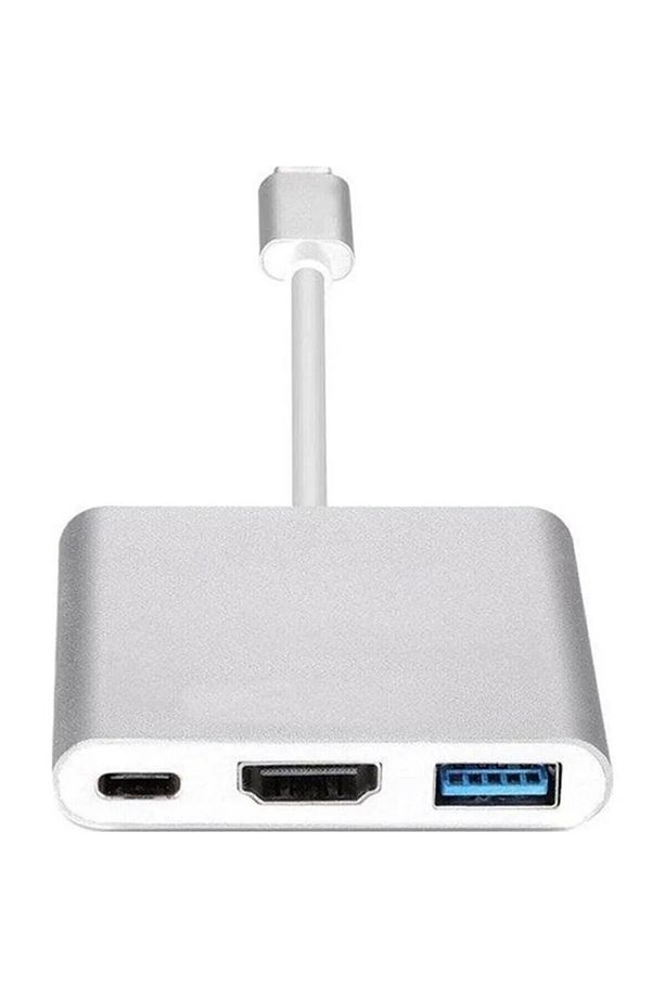 Macbook Huawei Uyumlu 4k Type C To 3 Portlu Hdmı - Usb - Type-c Çevirici Adaptör - 2