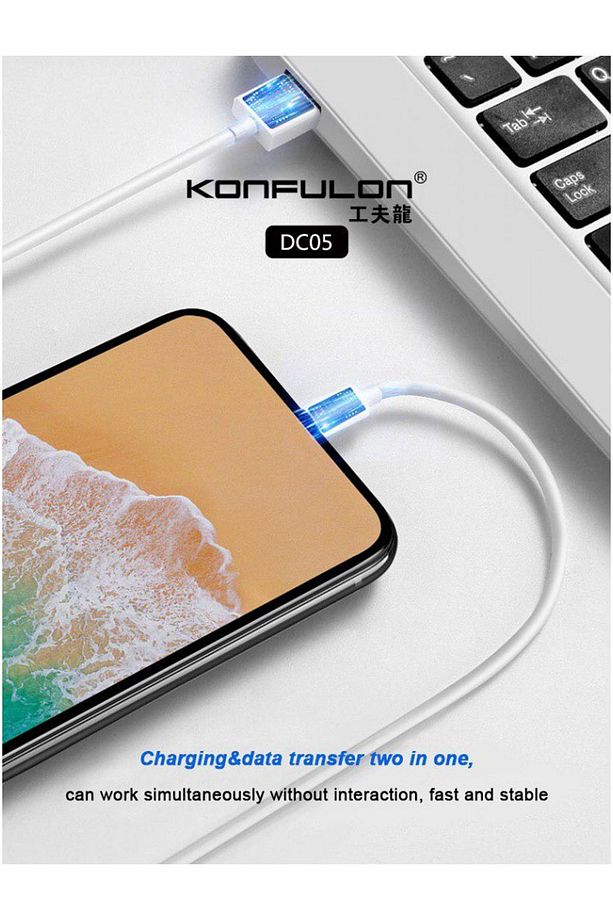 İphone Uyumlu Süper Hızlı Lightning Kablo 1 Metre 2.4 Amper Usb Data Şarj Kablosu 1 Yıl Garanti - 3