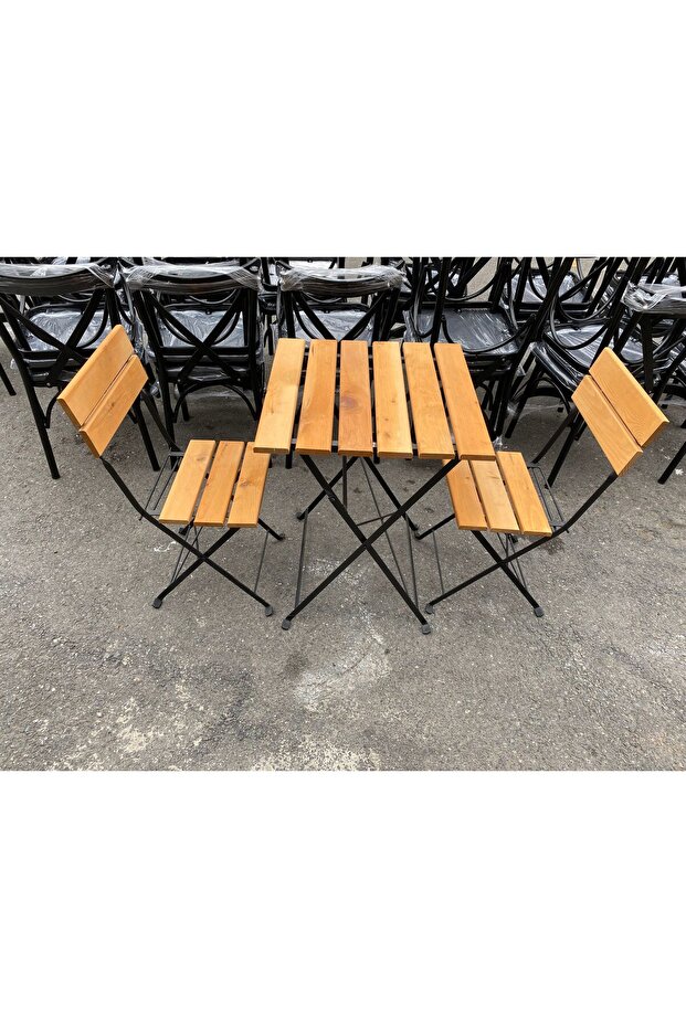 Katlanır Balkon Masa Sandalye - 1