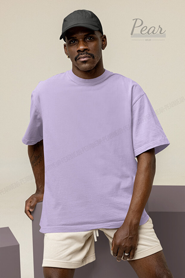 Men's Cotton Oversize T-Shirt Crew Neck T-Shirt