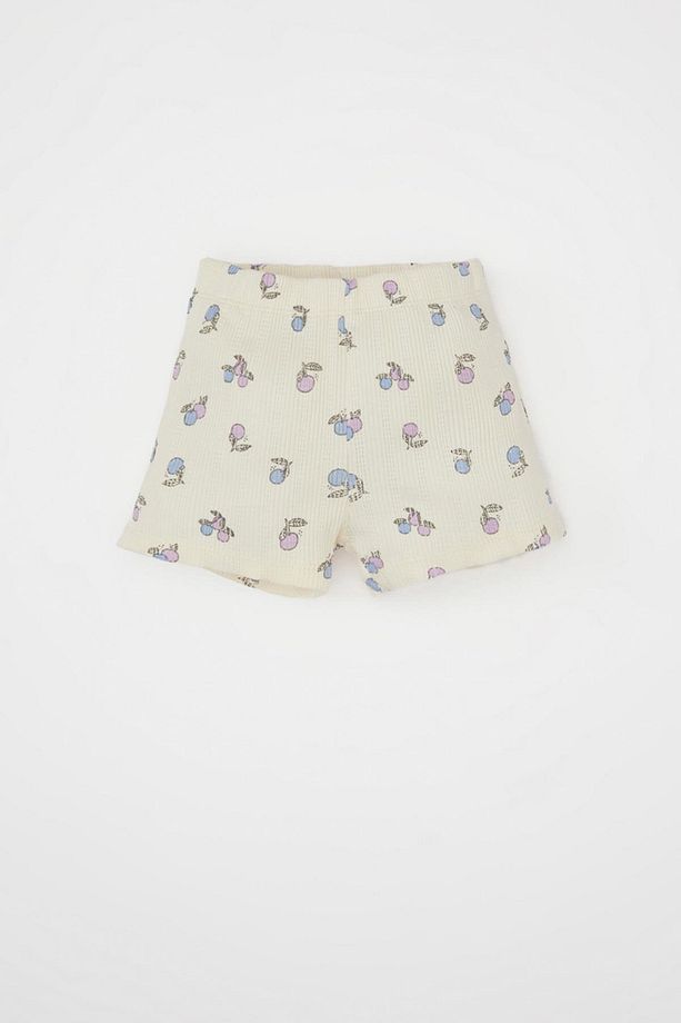 Kız Bebek Meyve Desenli Kısa Kollu Şortlu Pijama Takımı C3481A524HS - 2