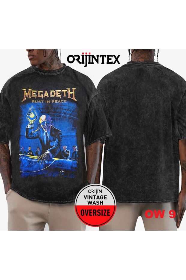 Megadeth Washed over Size T-Shirt