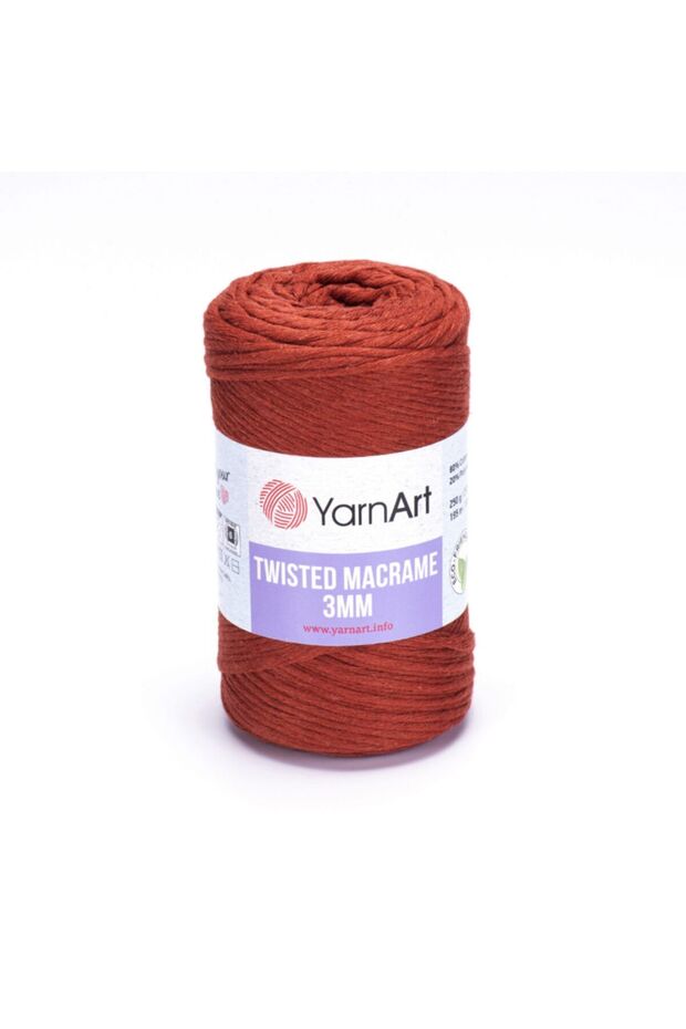 مكرامية ملتوية 3 مم - بلاط حياكة يدوي مكرامية - 785 - 1