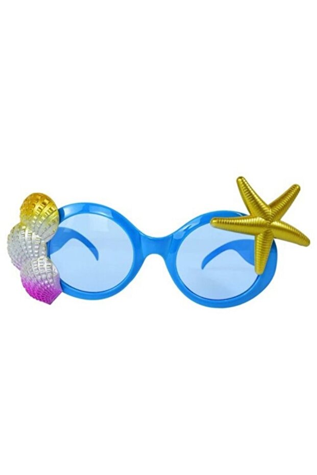 Starfish Patterned 1 Piece PartY Glasses