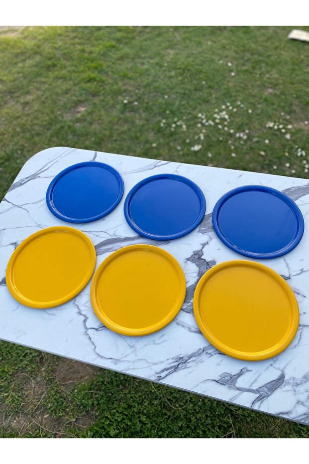 Special 6-Piece Metal Single Serving Tea, Coffee, and Pastry Presentation Tray