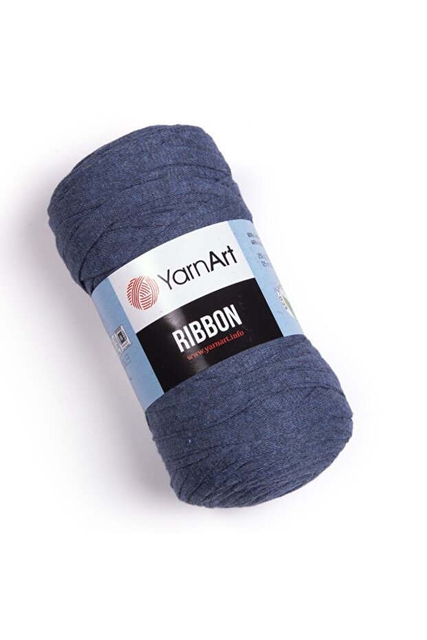 Rıbbon - إكسسوار محبوك يدويًا بخيط جينز أزرق-761