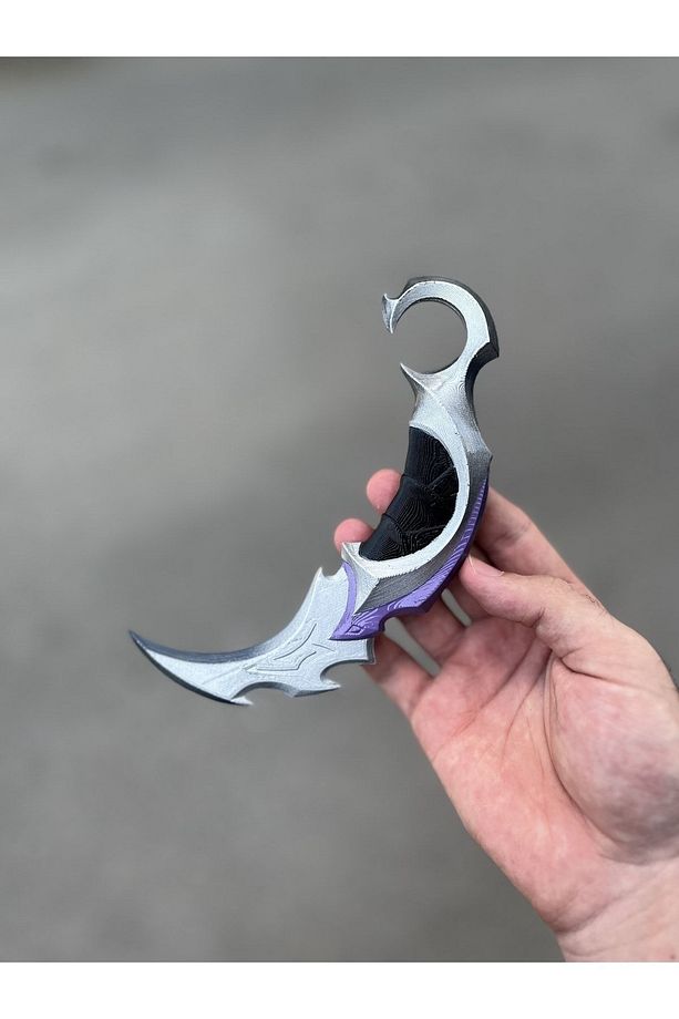 Valorant Plastik Yağmacı Karambit Mor - 1