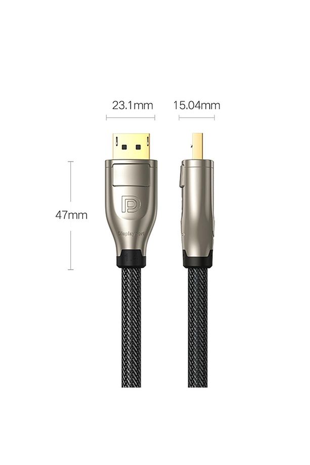 8k 60hz 4k 144hz V1.4 Displayport Görüntü Ve Ses Aktarım Kablosu 3 Metre - 5
