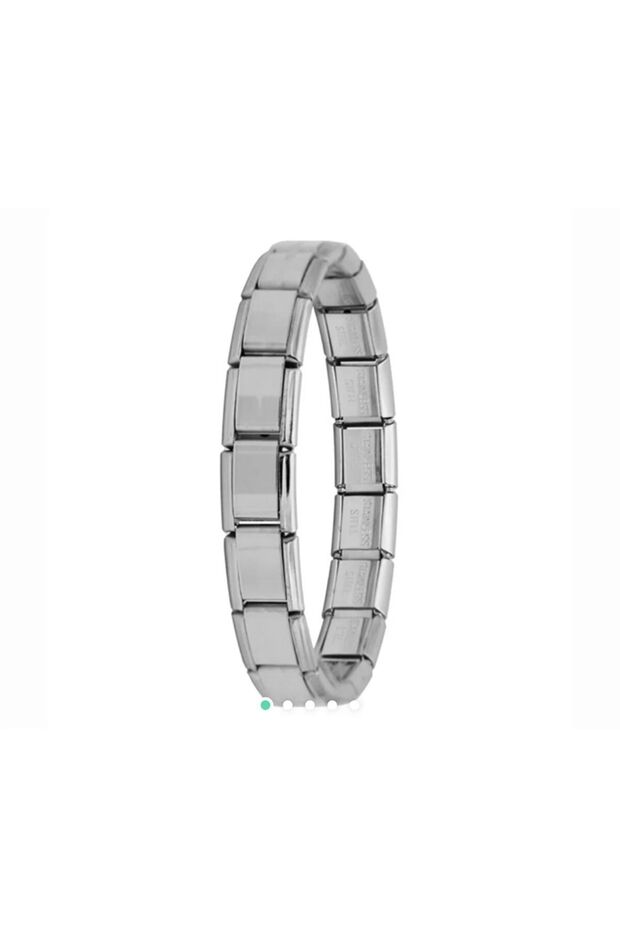 Unisex Italian Charm Steel Bracelet