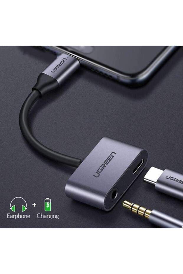 Type-c To 3.5mm Kulaklık Ve Şarj Dönüştürücü - 2