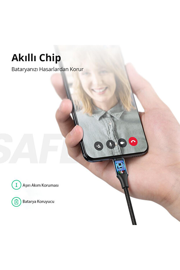 Premium Micro Usb Şarj Ve Data Kablosu Siyah 50 Cm - 3