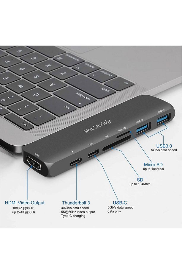 Type-C Dönüştürücü HDMI 4K UHD Adaptör Yüksek Veri Transferi Destekli Dual Girişli - 2