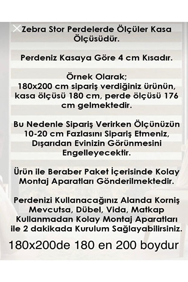 Boncuklu Pliseli Krem Zebra Stor Perde - 4
