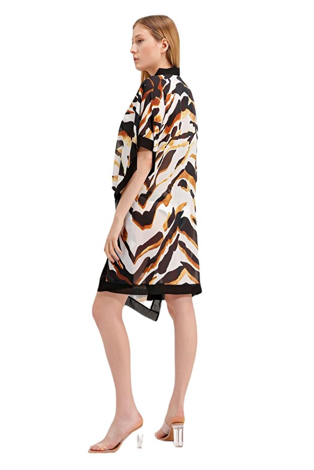 فستان ذكي منقوش - 4