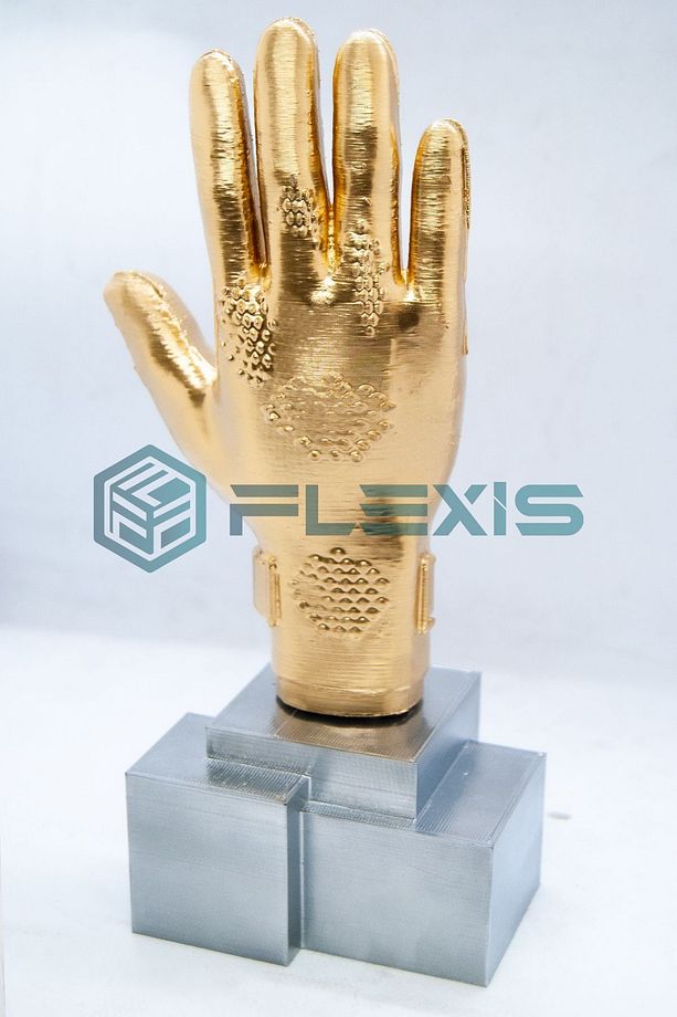 İSME ÖZEL ALTIN ELDİVEN KALECİ ÖDÜLÜ UEFA 20 CM - 2