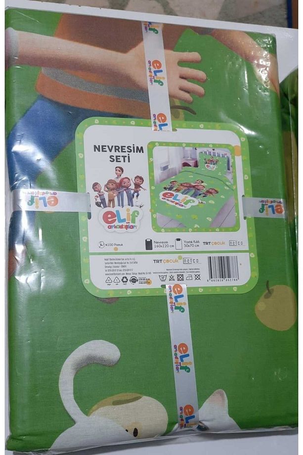 Elif ve Arkadaşları Tek kişilik Nevresim takımı ve lastikli çarsaf set takimi - 2