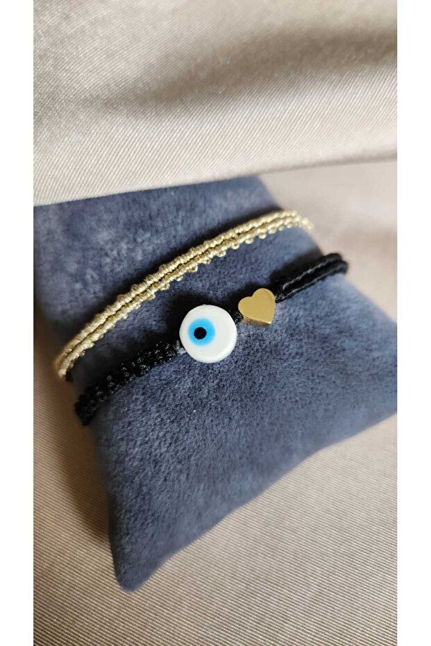 سوار مكرامية مع خرز عين الشر - 1