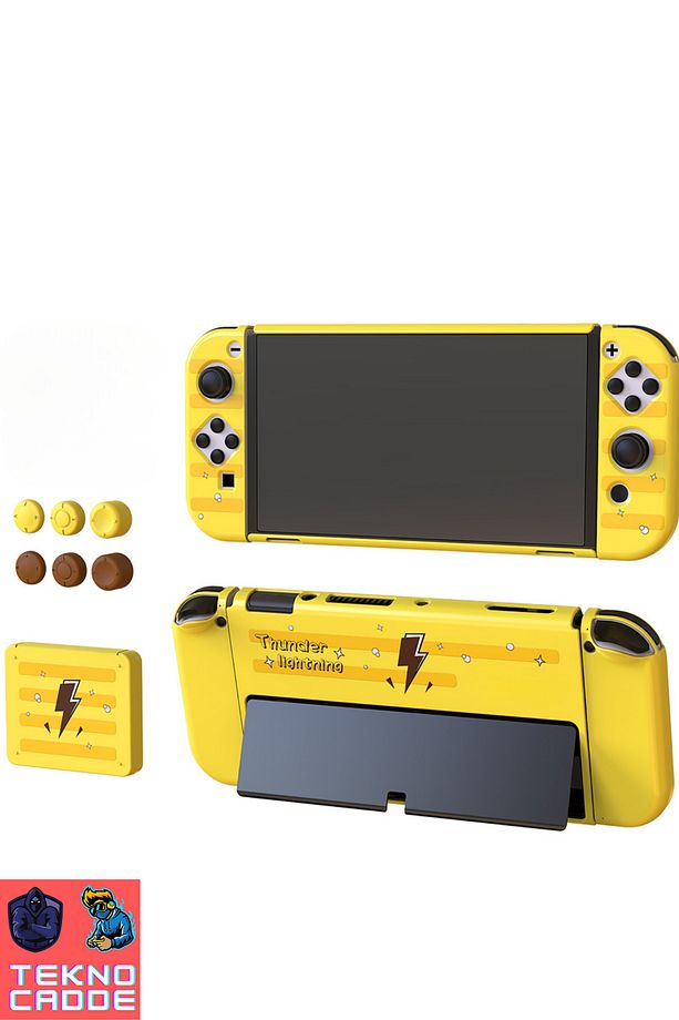 TNS-1192 Switch OLED Standlı Kılıf Analog Yükseltici Koruyucu Kart Kutusu 3in1 KİT - 4
