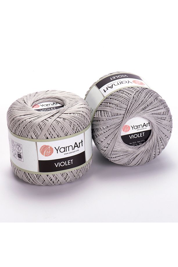 Vıolet - Merserize Dantel Ipi Açık Gri-4920 - 1