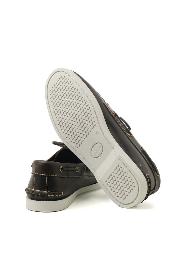 Erkek Oxford ( Klasik) AG- 20060-A2 John May Pullup Kahve 969-TBN OFF WHITE - 5