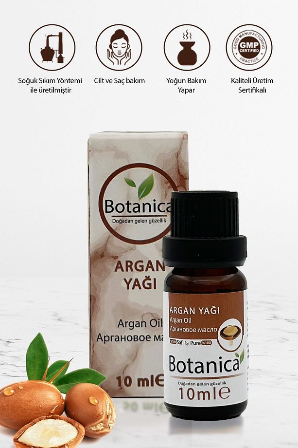 Argan Yağı - Argania Spinosa- ( Yıpranmış, Kuru Ve Cansız Saçlar Için ) Saç Bakım Yağı 10 ml - 1