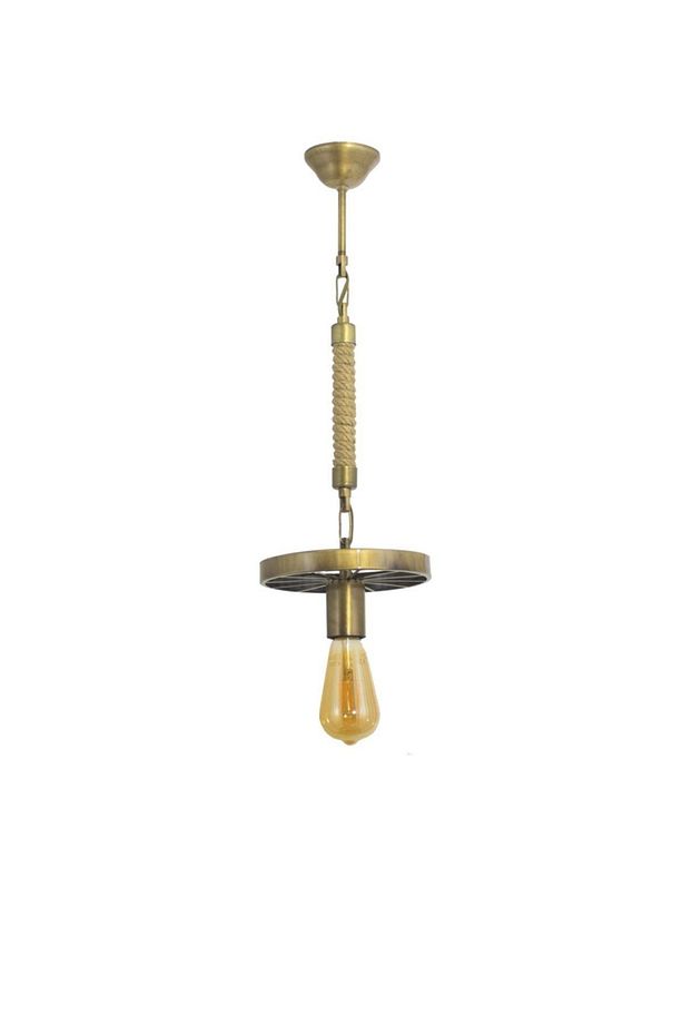 Spor Modern Rustik Retro Tekli Model Teker Sarkıt Avize - 2